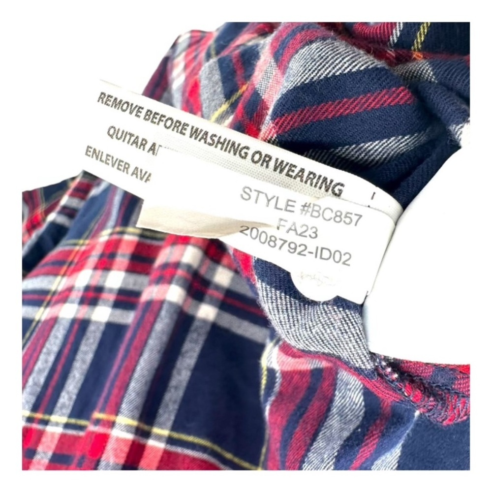 J.Crew | Women's Red & Blue Plaid‎ Flannel Shirt BC857 Size XL - Picture 9 of 12